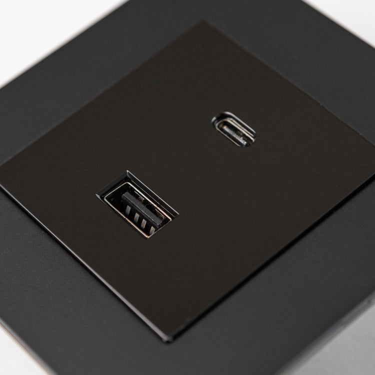 Matte Black Switches and Sockets - B Series