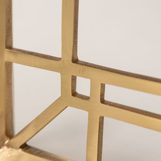 Solid Brass Camden Shelf Brackets - Satin Brass - Brass bee
