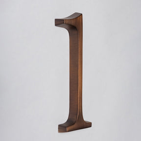 Premium Floating Plain House Numbers in Oiled Bronze Finish 0-9 - Brass bee