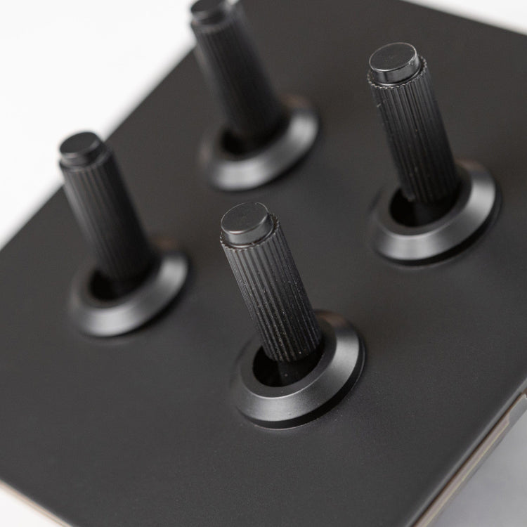 Matte Black Switches and Sockets - B Series