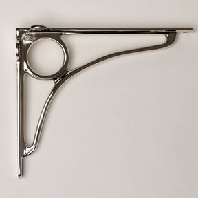 Solid Brass Caraxes Shelf Brackets - Nickel - Brass bee