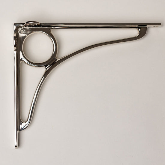 Solid Brass Caraxes Shelf Brackets - Nickel - Brass bee