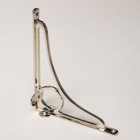 Solid Brass Caraxes Shelf Brackets - Nickel - Brass bee