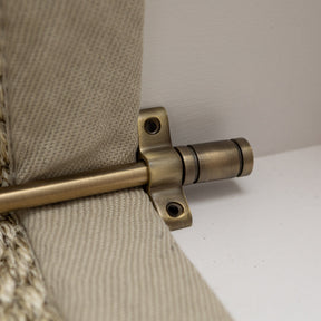 Antique Brass Stair Rods with Piston Finials - 900mm - Brass bee