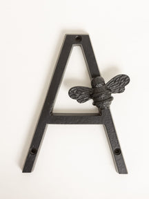 Brass bee Premium House Numbers with Bee in Black Finish 0-9 - 5 Inch - Brass bee