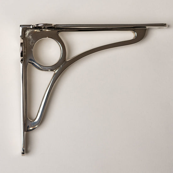 Solid Brass Caraxes Shelf Brackets - Nickel - Brass bee