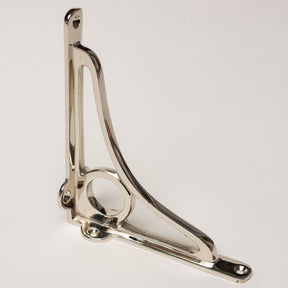 Solid Brass Caraxes Shelf Brackets - Nickel - Brass bee