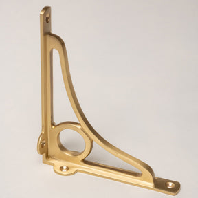 Solid Brass Caraxes Shelf Brackets - Satin Brass - Brass bee