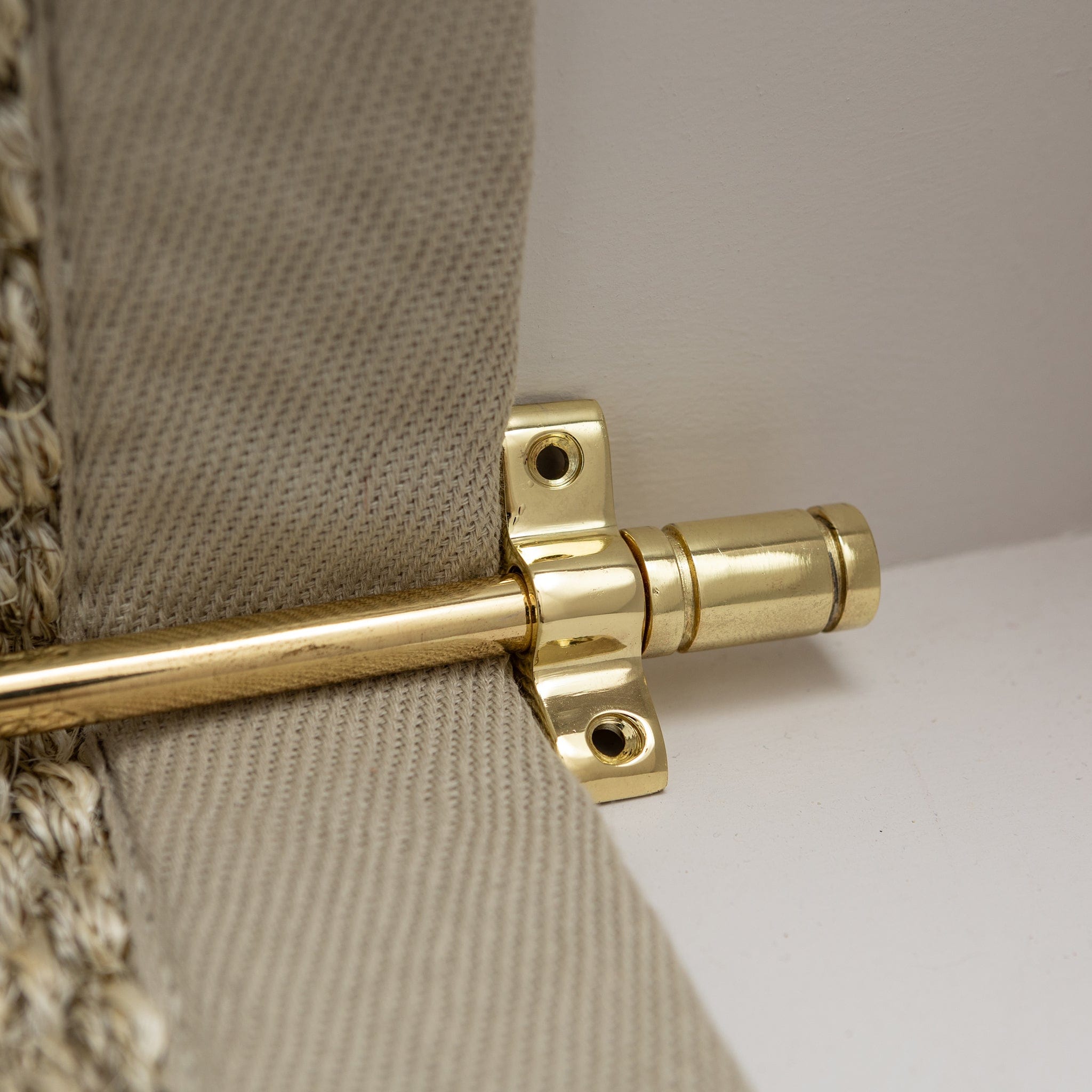 Polished Brass Stair Rods with Piston Finials 725mm