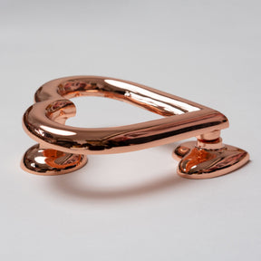 Brass Love Heart Door Knocker - Rose Gold Finish - Brass bee
