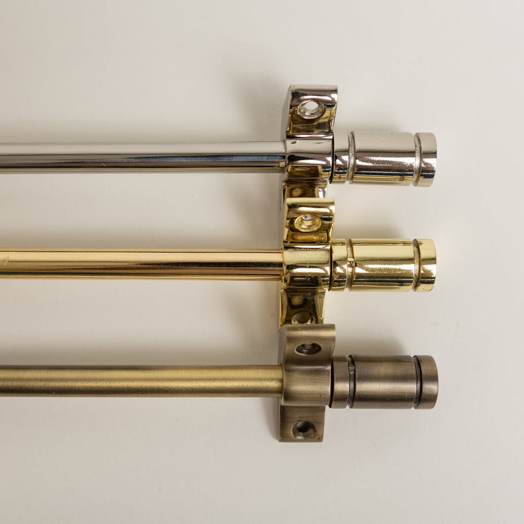 Antique Brass Stair Rods with Piston Finials (Preorder 3-4 weeks)