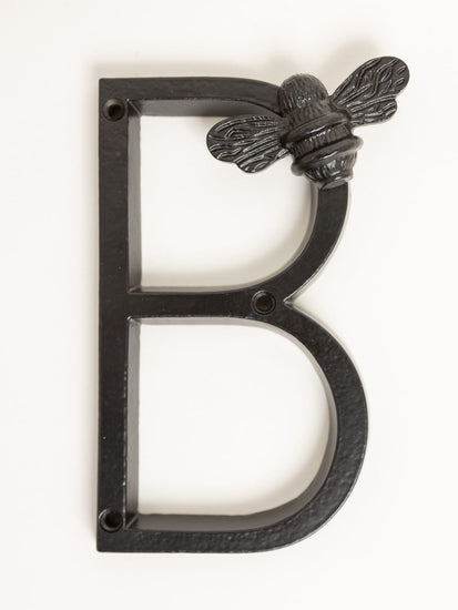 Brass bee Premium House Numbers with Bee in Black Finish 0-9 - 5 Inch - Brass bee