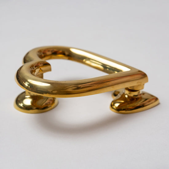 Brass Love Heart Door Knocker - Brass Finish - Brass bee