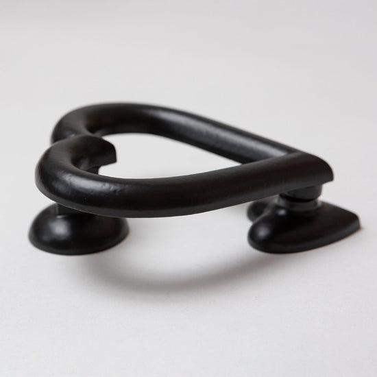 Brass bee Love Heart Door Knocker - Black Finish - Brass bee