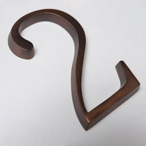 Premium Floating Plain House Numbers in Oiled Bronze Finish 0-9 - Brass bee