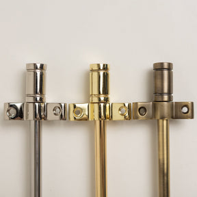Antique Brass Stair Rods with Piston Finials - 900mm - Brass bee