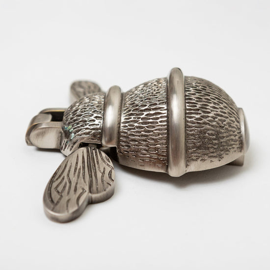 Brass Bumble Bee Door Knocker - Pewter Finish - Brass bee