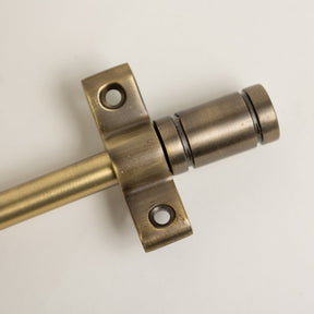 Antique Brass Stair Rods with Piston Finials - 900mm - Brass bee