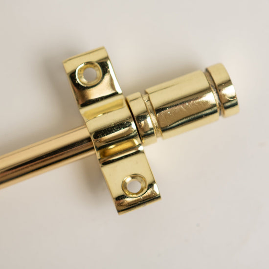 Polished Brass Finish Stair Rods with Piston Finials - 900mm - Brass bee