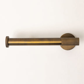 Antique Brass Finish Knurled Bathroom Accessory Range - Brass bee