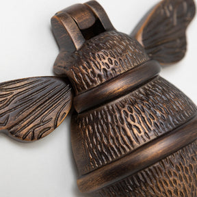 Brass Bumble Bee Door Knocker - Oiled Bronze Finish - Brass bee