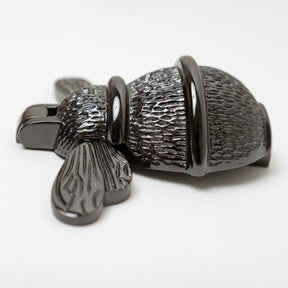 Brass Bumble Bee Door Knocker - Black Nickel Finish - Brass bee