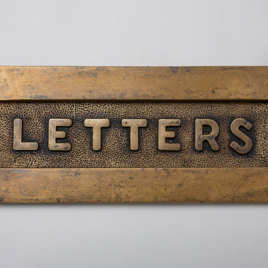 Brass bee Letterplate - Heritage Finish - Brass bee