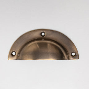 Solid Brass Victorian Kitchen Cabinet Knobs and Round Cup Pulls - Brass bee