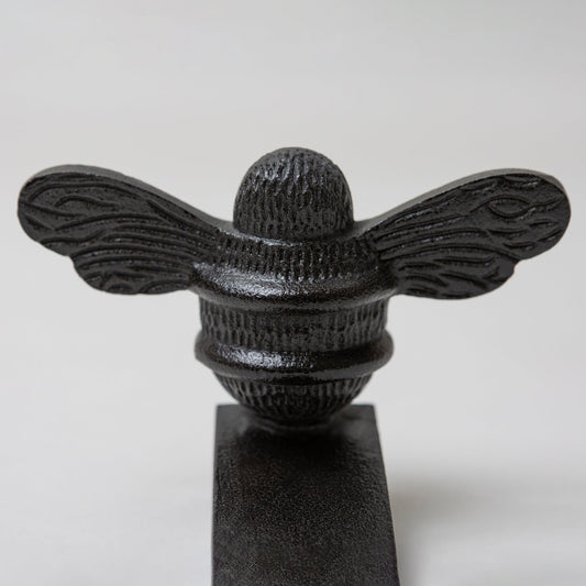 Bee Door Stop Wedge | Brass Bee Door Stop Holder - Brass bee