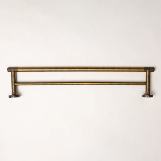 Antique Brass Finish Knurled Bathroom Accessory Range - Brass bee