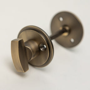Solid Brass Door Knobs - Beehive Antique Brass (Pair) | Thumbturns & Latches - Brass bee