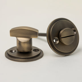 Solid Brass Door Knobs - Beehive Antique Brass (Pair) | Thumbturns & Latches - Brass bee