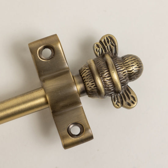 2 x Brass Bee Finials - Finials Only - Brass bee