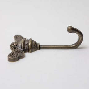 Brass bee Coat Hook - Heritage Finish - Iron - Brass bee