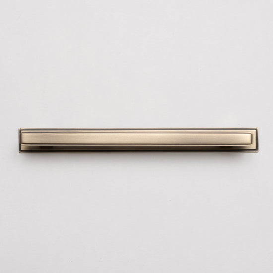 Solid Brass Art Deco Kitchen Pull Handles & Knobs with Backplates - Antique Brass Finish - Brass bee