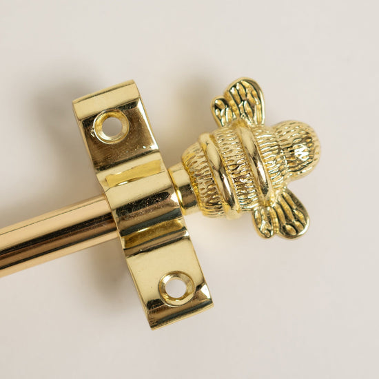 2 x Brass Bee Finials - Finials Only - Brass bee