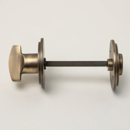 Solid Brass Door Knobs - Beehive Antique Brass (Pair) | Thumbturns & Latches - Brass bee