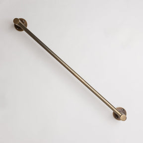 Antique Brass Hook Rail with 3 Brass hooks - Solid Brass - Brass bee