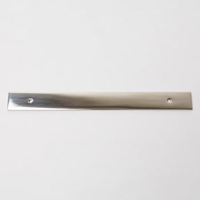 Solid Brass Straight Knurled Kitchen Pull Handles & Knobs - Polished Nickel Finish - Brass bee