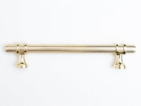 Solid Brass Knurled Kitchen Pull Handles & Knobs - Brass bee