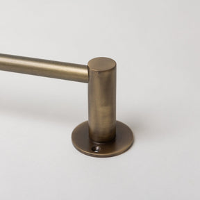 Antique Brass Hook Rail with 3 Brass hooks - Solid Brass - Brass bee