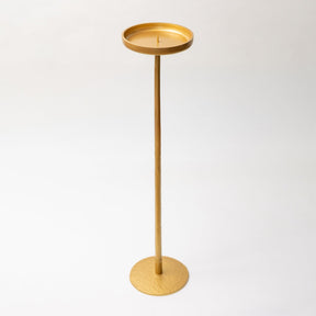 Tall Hammered Gold Candle Holder – 675mm - Brass bee