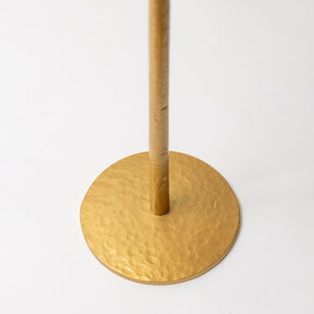 Tall Hammered Gold Candle Holder – 675mm - Brass bee