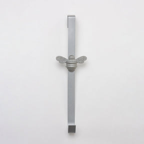 Brass bee Wreath Hanger - Grey Finish - Brass bee