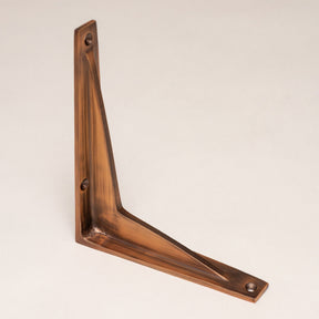 Oiled Bronze Shelf Brackets - Heavy Duty Solid Brass - Brass bee