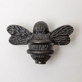 Brass Bee Drawer Cabinet Knob - Black Finish - Brass bee