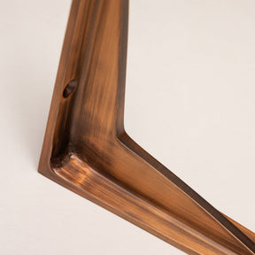 Oiled Bronze Shelf Brackets - Heavy Duty Solid Brass - Brass bee