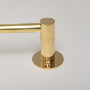 Polished Brass Hook Rail with 3 Brass hooks - Solid Brass - Brass bee