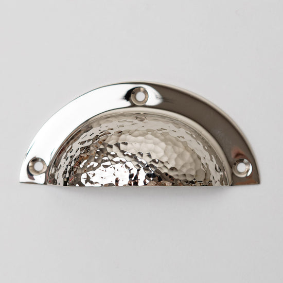 Solid Brass Victorian Kitchen Round Cup Pulls - Brass bee