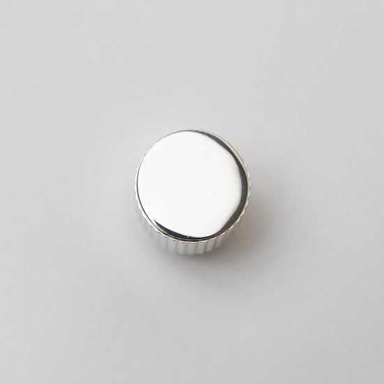 Solid Brass Straight Knurled Kitchen Pull Handles & Knobs - Polished Nickel Finish - Brass bee
